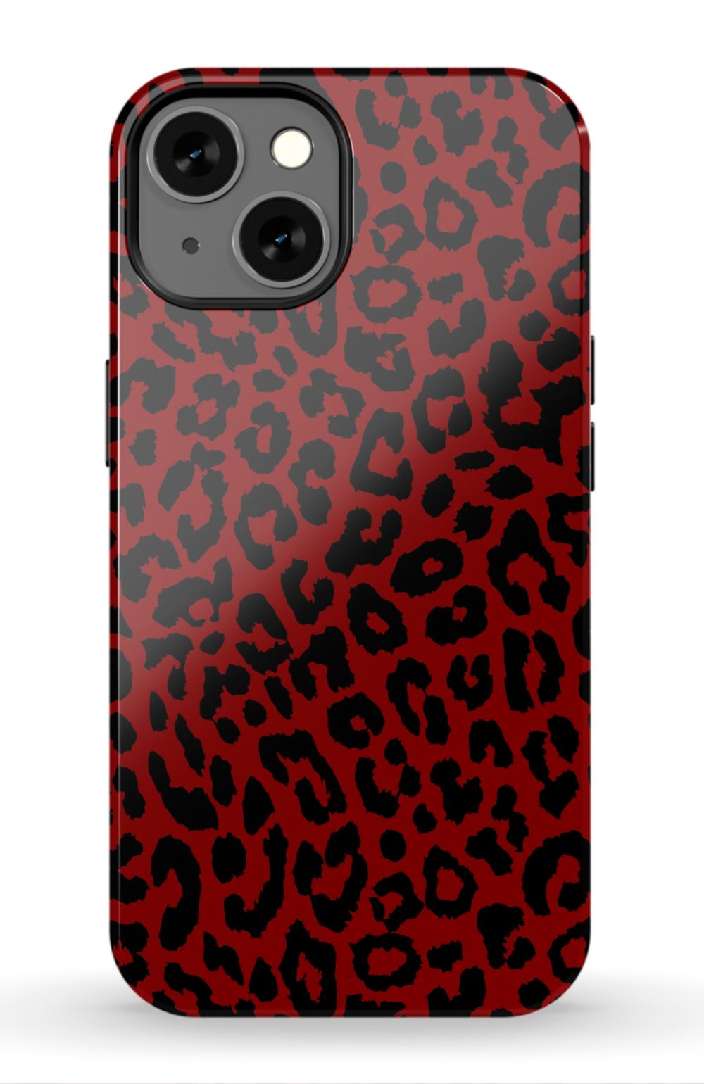 Red Leopard Print Phone Case